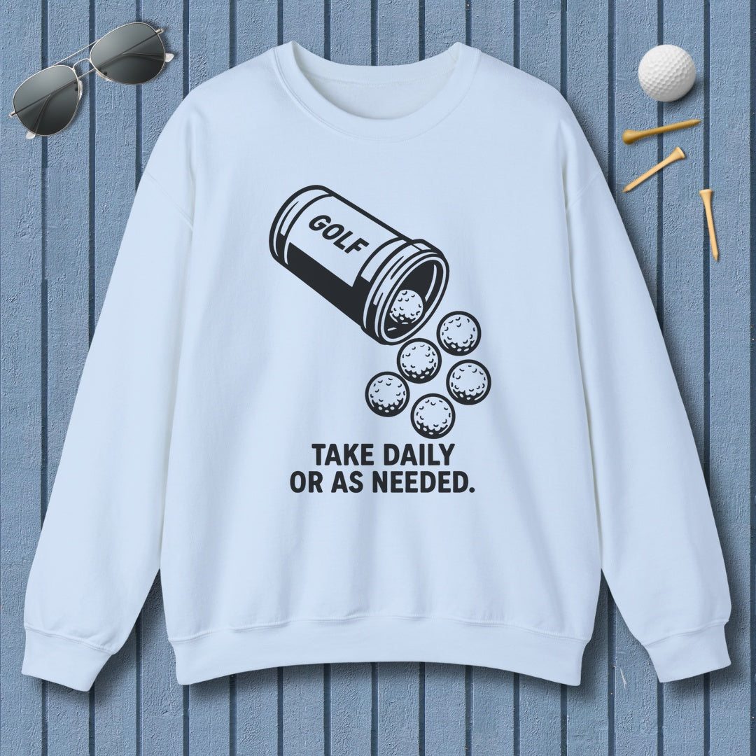 Golf Prescription - Adult Golf Sweatshirt in Light Blue