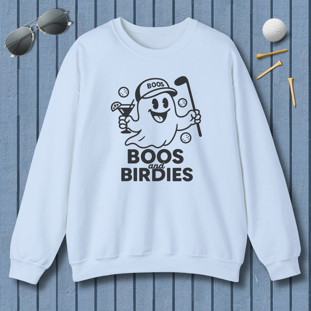 Boos and Birdies - Adult Golf Sweatshirt in Light Blue