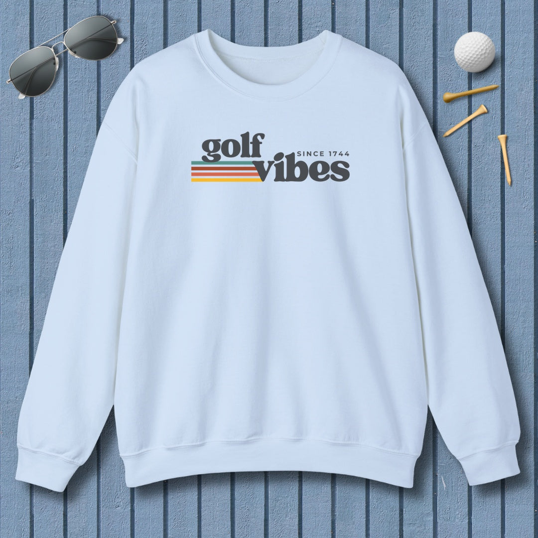 Golf Vibes - Adult Golf Sweatshirt in Light Blue
