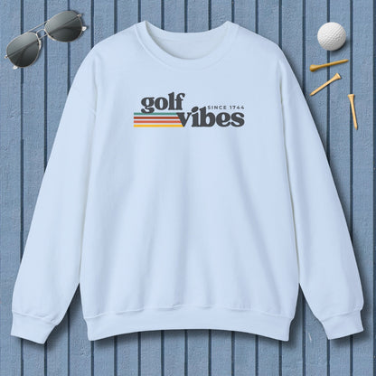 Golf Vibes - Adult Golf Sweatshirt in Light Blue