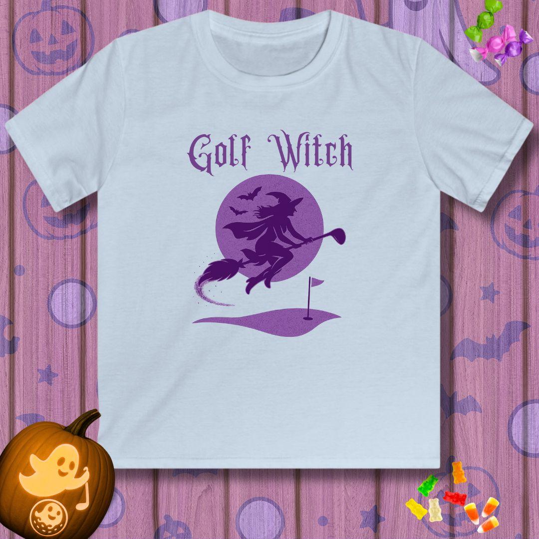Golf Witch  - Youth Halloween Golf T-Shirt