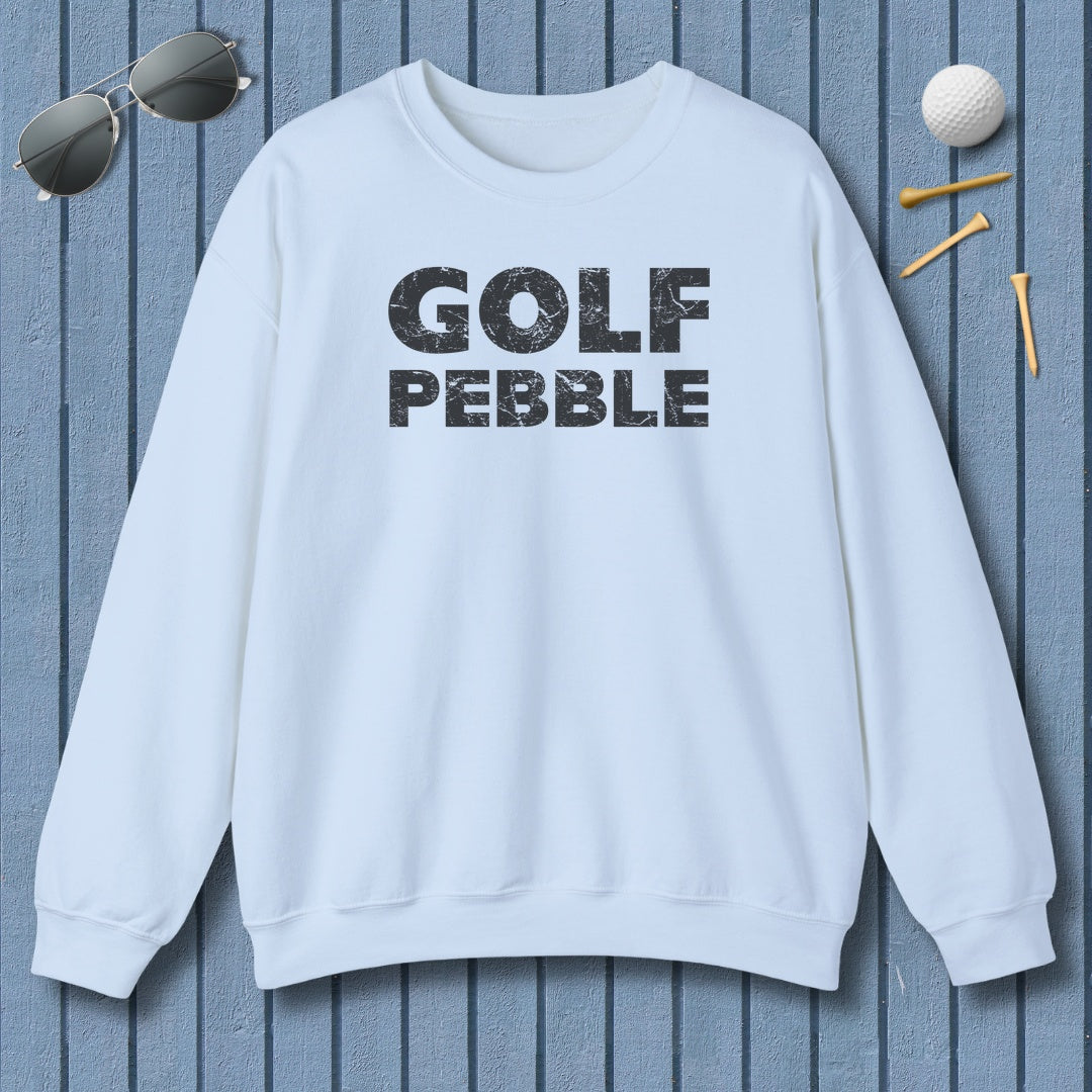 Golf Pebble - Adult Golf Sweatshirt in Light Blue