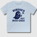 Birdies not BOO-GIES - Youth Golf T-Shirt in Light Blue