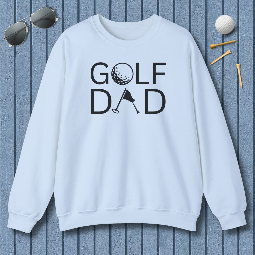 Golf Dad - Adult Golf Sweatshirt in Light Blue