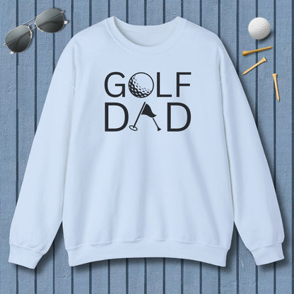 Golf Dad - Adult Golf Sweatshirt in Light Blue