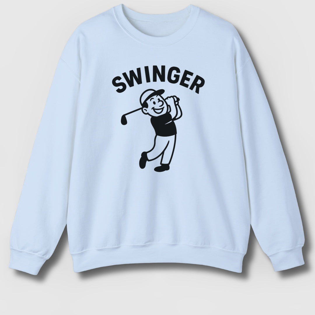 Swinger - Adult Golf Sweatshirt in Light Blue