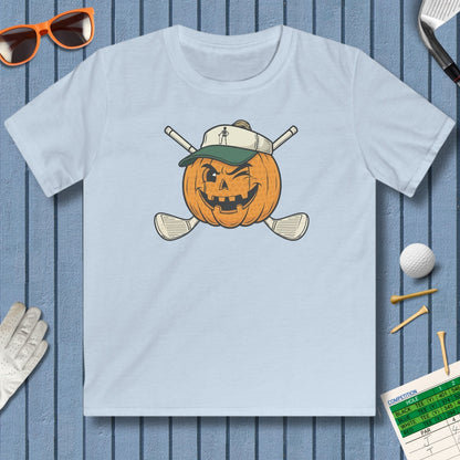 Golf or Gourd - Youth Golf T-Shirt in Light Blue
