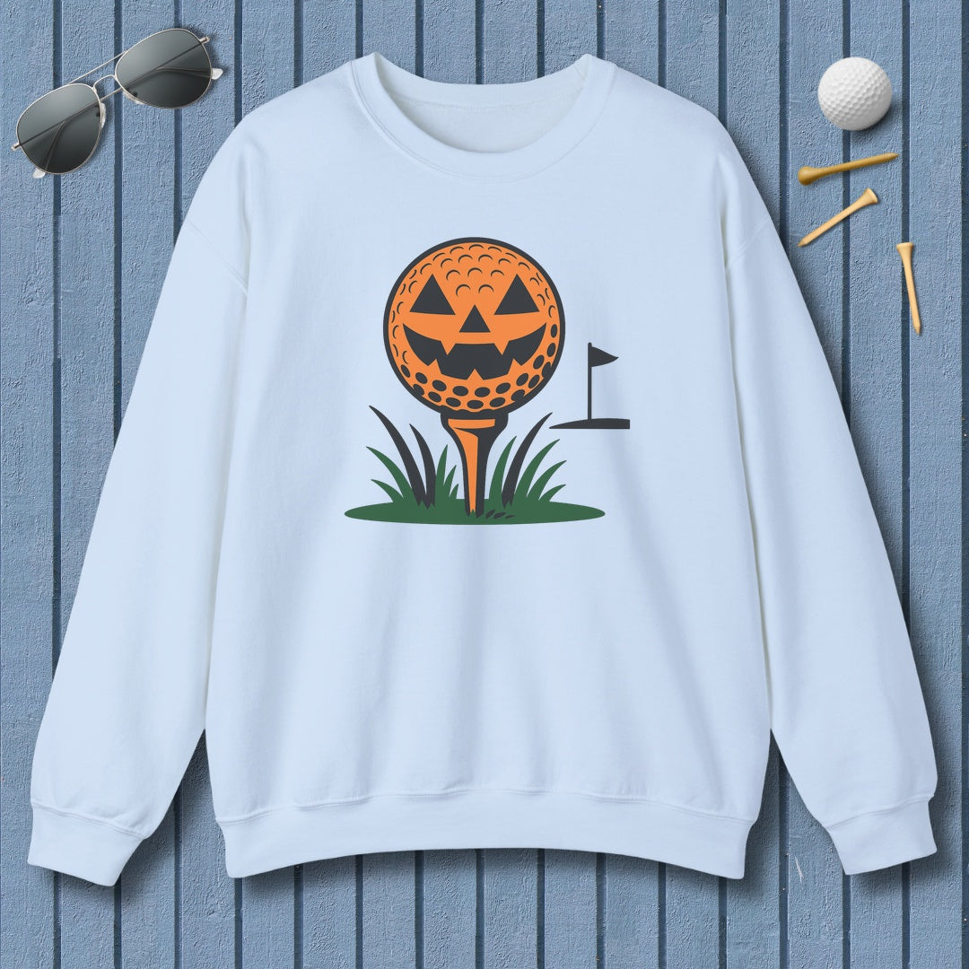 Tee Time Terror - Adult Golf Sweatshirt in Light Blue