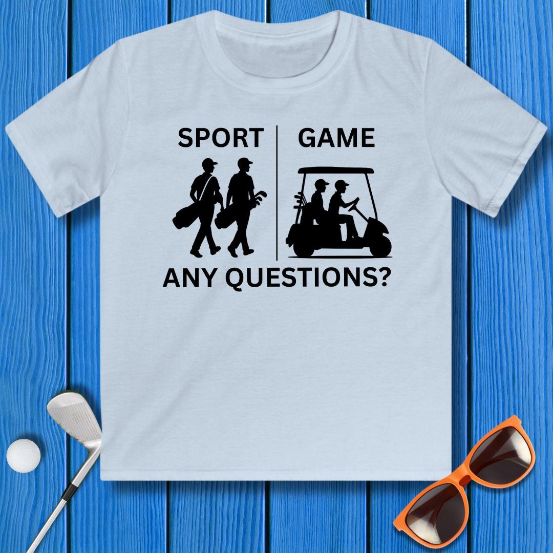 SPORT vs. GAME - Boy - Youth in Light Blue, great for casual wear. Find more fun golf focused products at oneforetheages.com