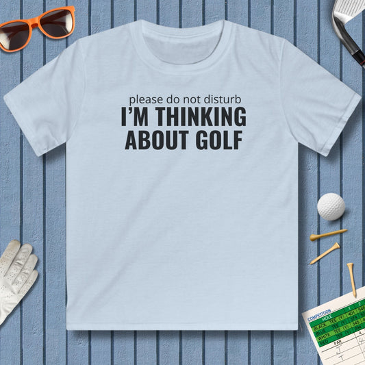 Do Not Disturb - Youth Golf T-Shirt in Light Blue