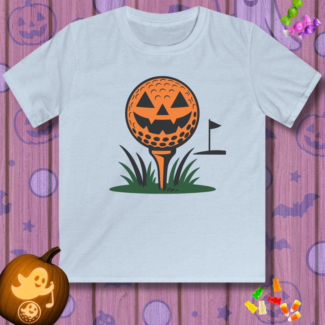 Tee Time Terror - Youth Halloween Golf T-Shirt