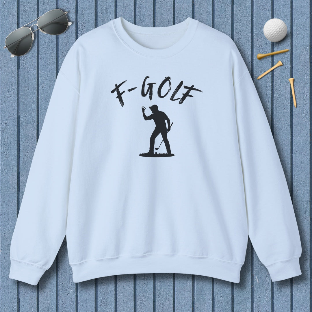 F-Golf (Male) - Adult Golf Sweatshirt in Light Blue