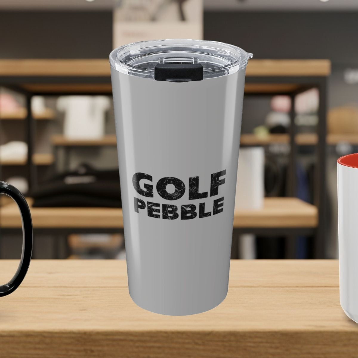 Golf Pebble - 20oz Tumbler in Light Grey