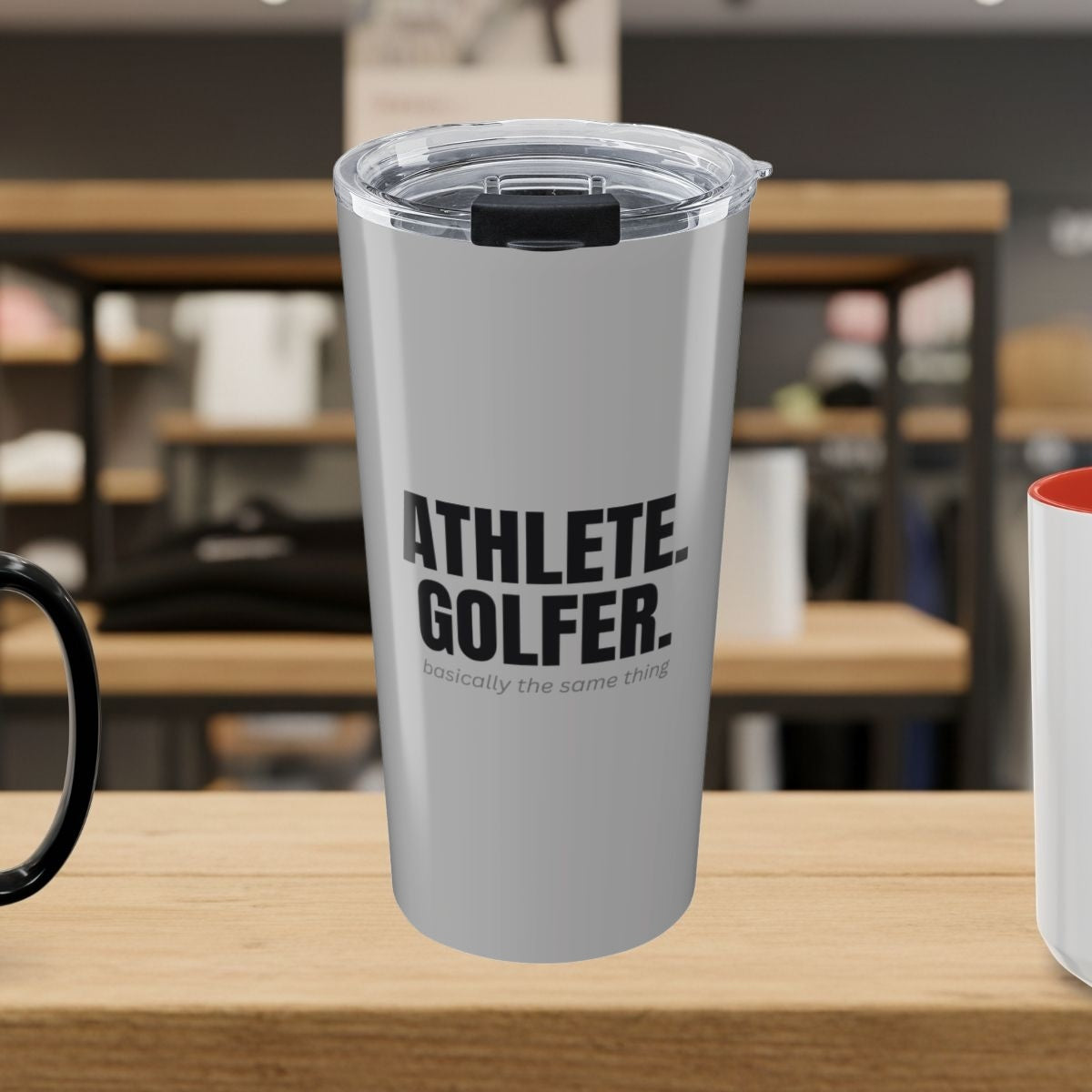 Athlete. Golfer. Basically the Same Thing - 20oz Tumbler in Light Grey