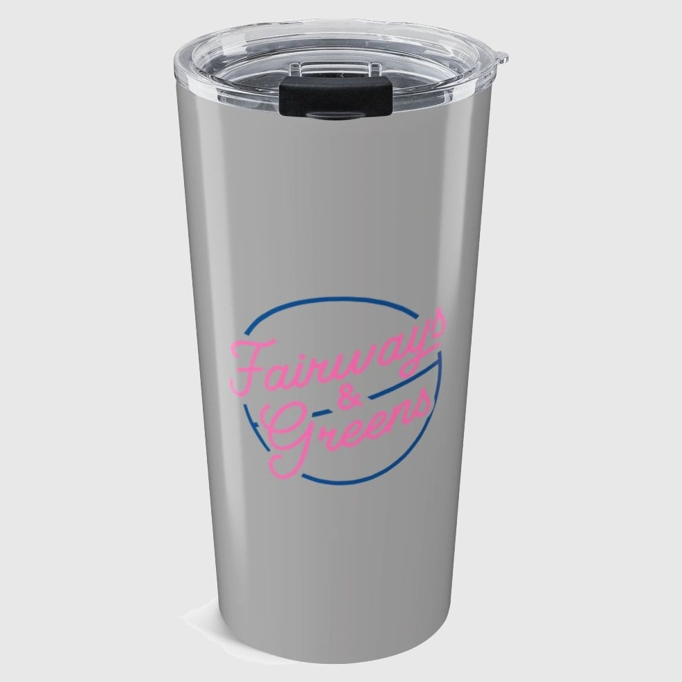 Fairways & Greens - 20oz Tumbler in Light Grey