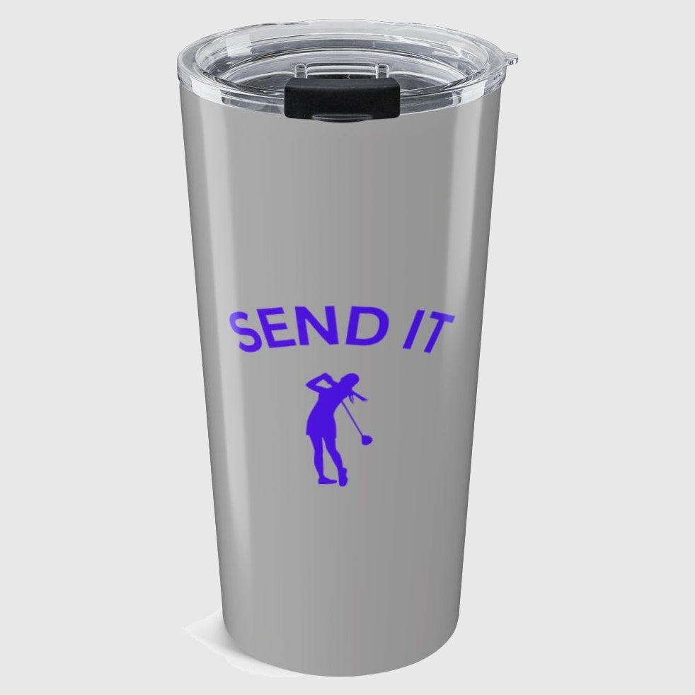 SEND IT (Female) - 20oz Tumbler in Light Grey