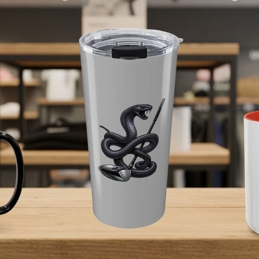 Strike Position - Mamba - 20oz Tumbler in Light Grey