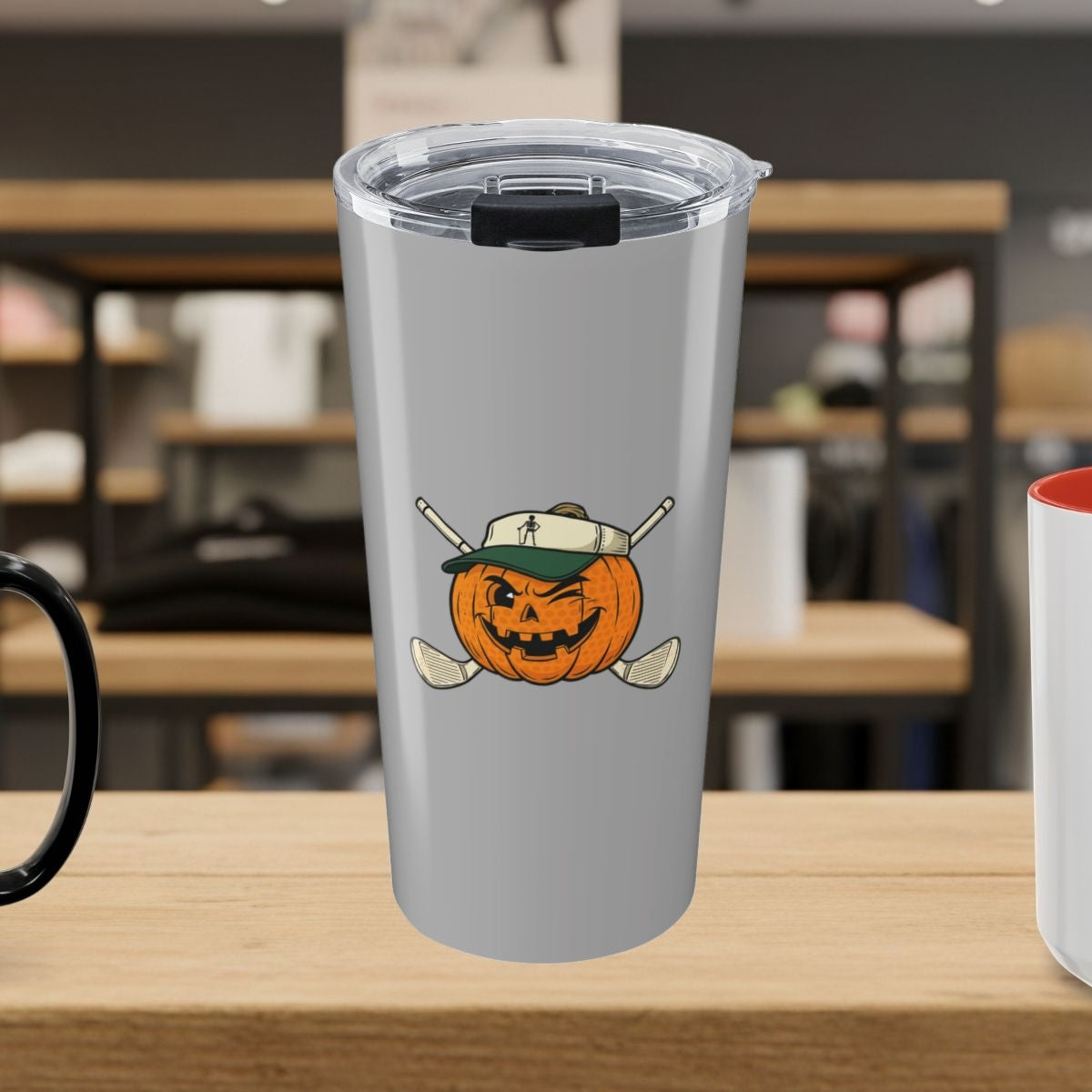 Golf or Gourd - 20oz Tumbler in Light Grey