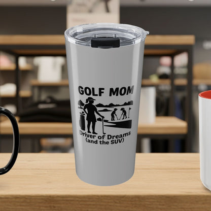 Golf Mom - 20oz Tumbler in Light Grey