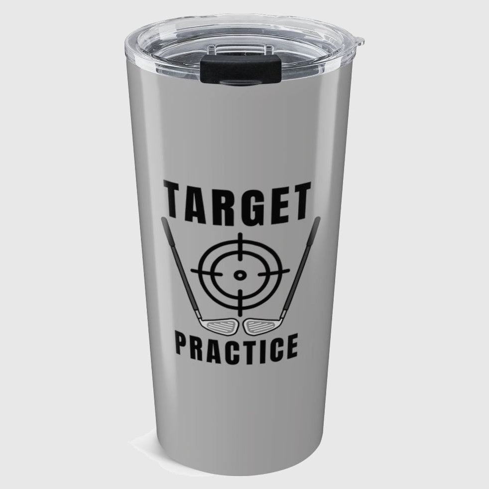 Target Practice - 20oz Tumbler in Light Grey