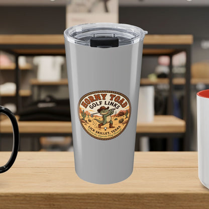 Horny Toad Golf Links - Lick Skillet, Texas - 20oz Tumbler in Light Grey