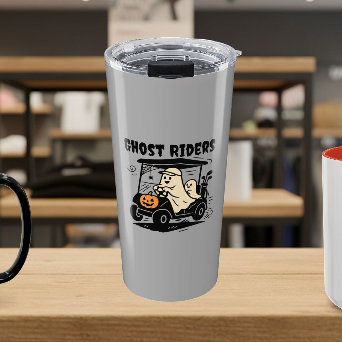 Ghost Riders - 20oz Tumbler in Light Grey