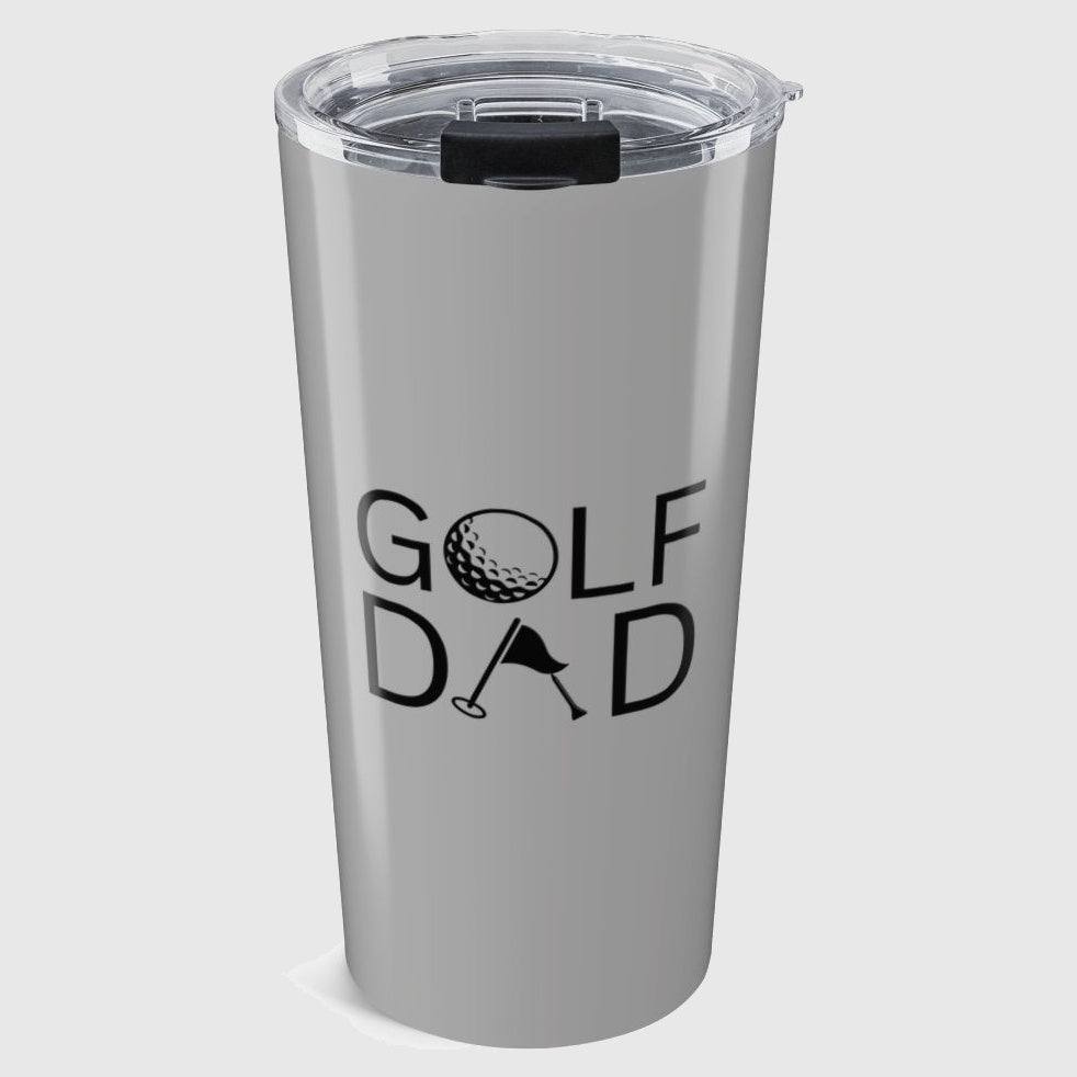 Golf Dad - 20oz Tumbler in Light Grey