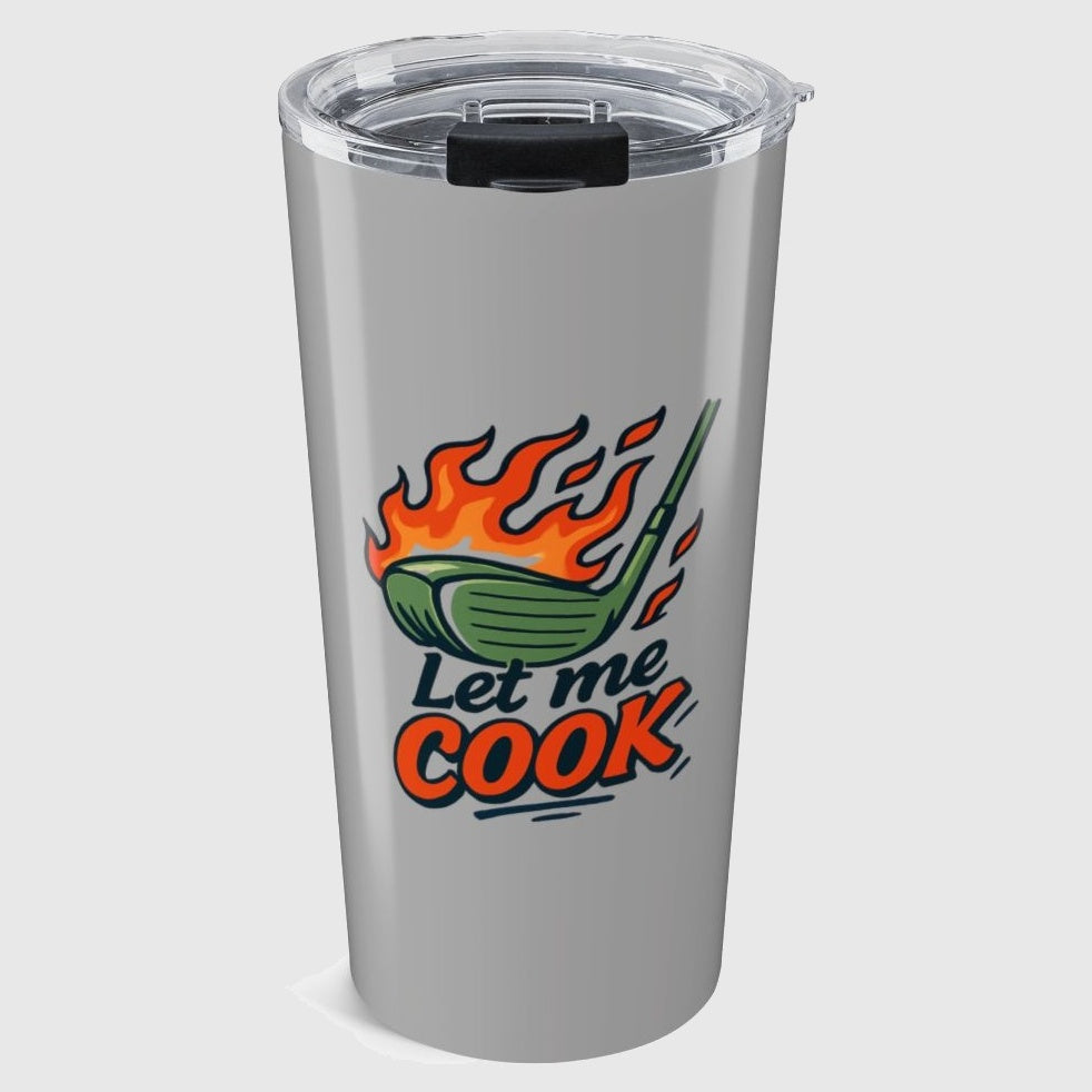 Let Me Cook - 20oz Tumbler in Light Grey