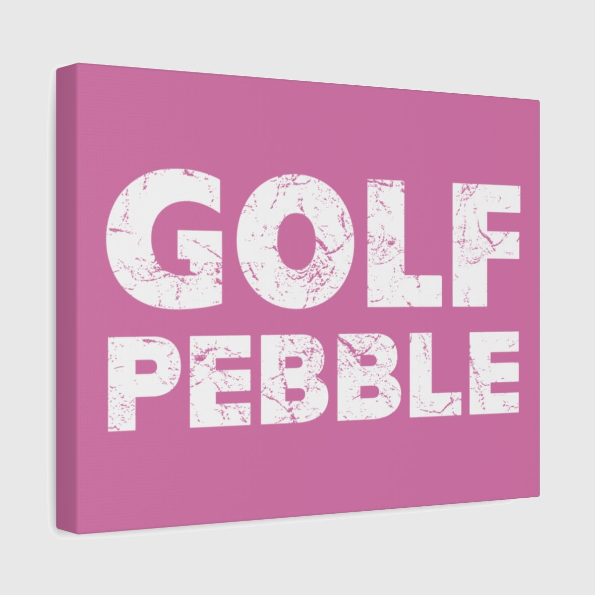 Golf Pebble - Canvas Wall Art - Light Pink - 11×14 - front
