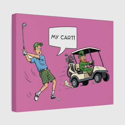 My Cart! - Canvas Wall Art - Light Pink - 11×14 - front