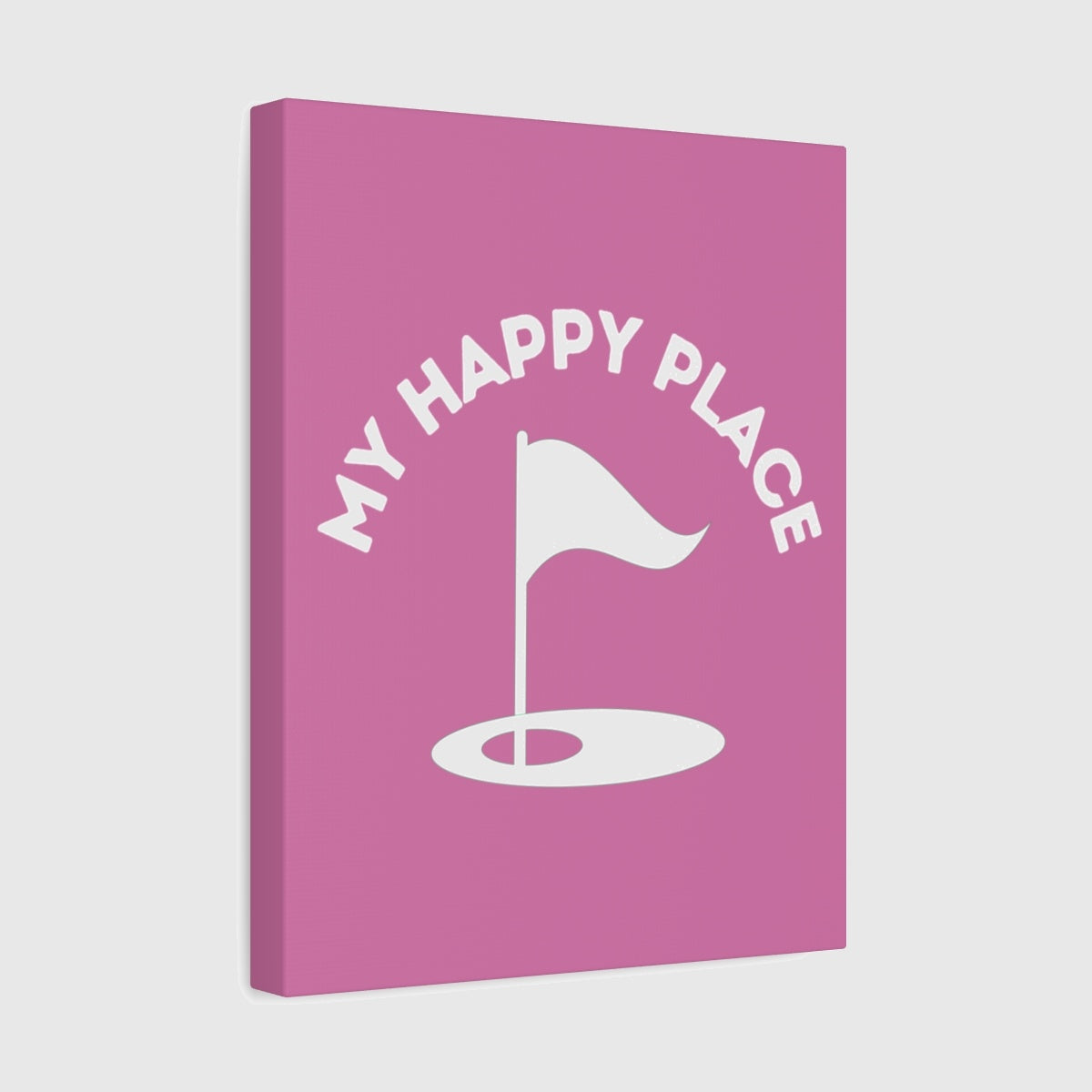 My Happy Place - Canvas Wall Art - Light Pink - 11×14 - front