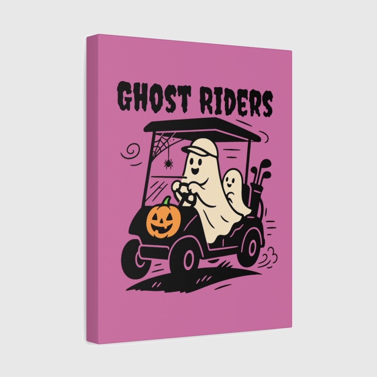 Ghost Riders - Canvas Wall Art - Light Pink - 11×14 - front