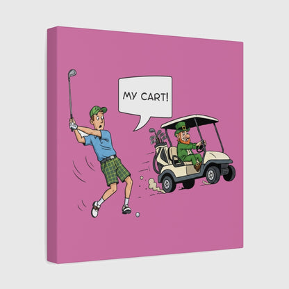 My Cart! - Canvas Wall Art - Light Pink - 12×12 - front