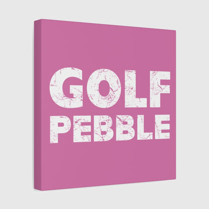 Golf Pebble - Canvas Wall Art - Light Pink - 12×12 - front