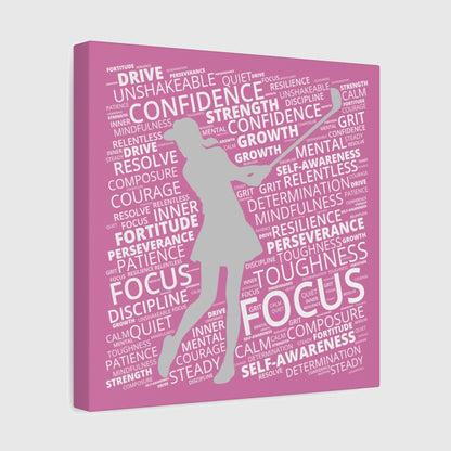 Unleash Your Mental Game (Female) - Canvas Wall Art - Light Pink - 12×12 - front