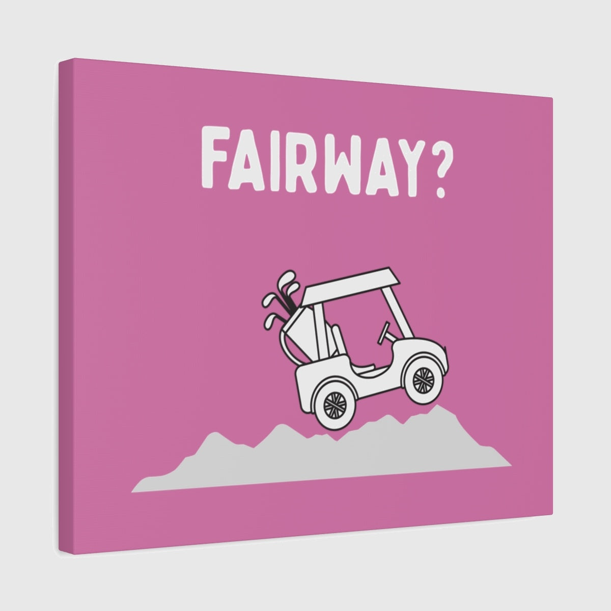 Fairway? - Canvas Wall Art - Light Pink - 16×20 - front