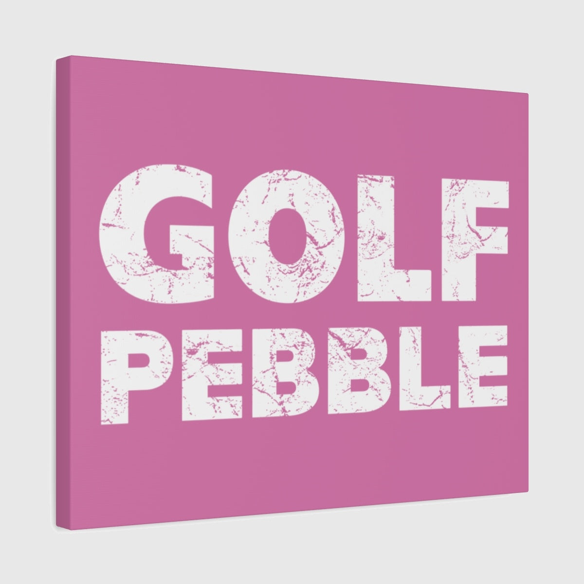 Golf Pebble - Canvas Wall Art - Light Pink - 16×20 - front