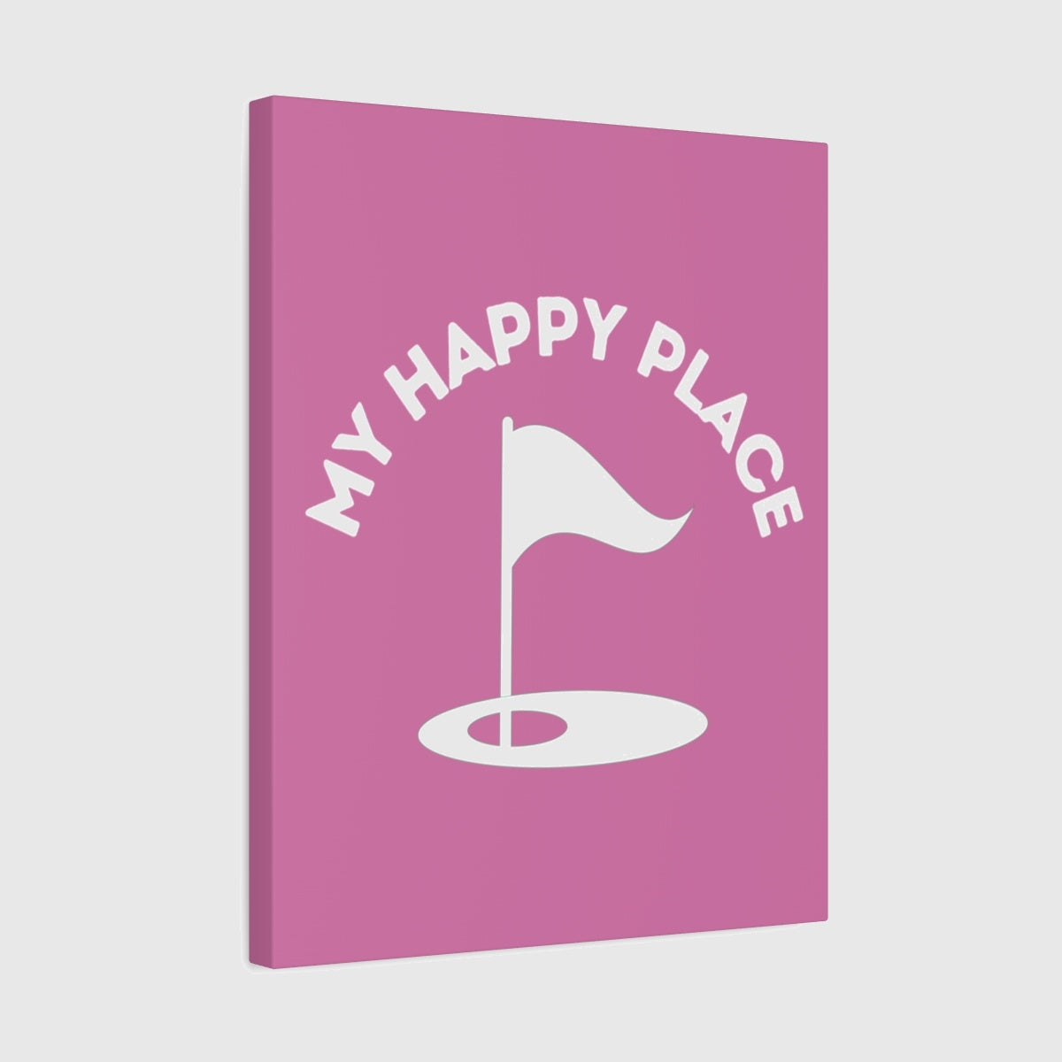 My Happy Place - Canvas Wall Art - Light Pink - 16×20 - front