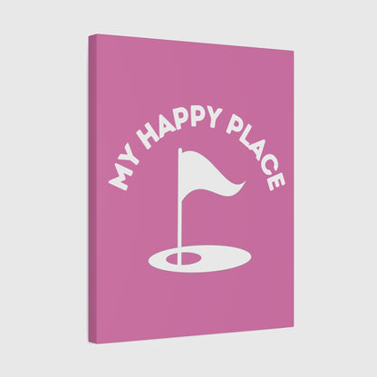 My Happy Place - Canvas Wall Art - Light Pink - 16×20 - front