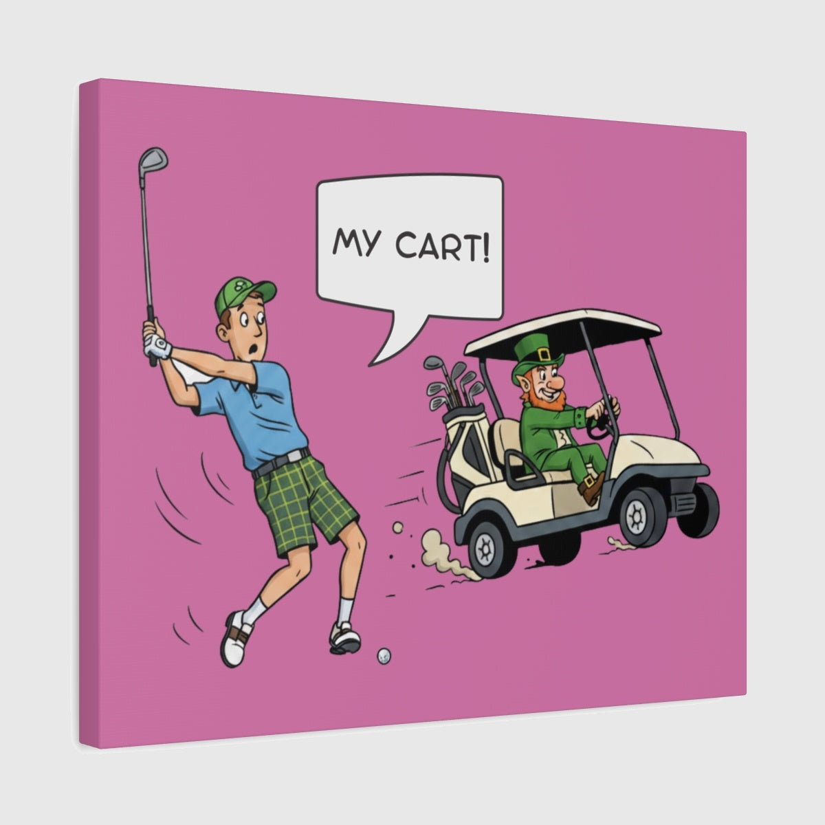 My Cart! - Canvas Wall Art - Light Pink - 16×20 - front