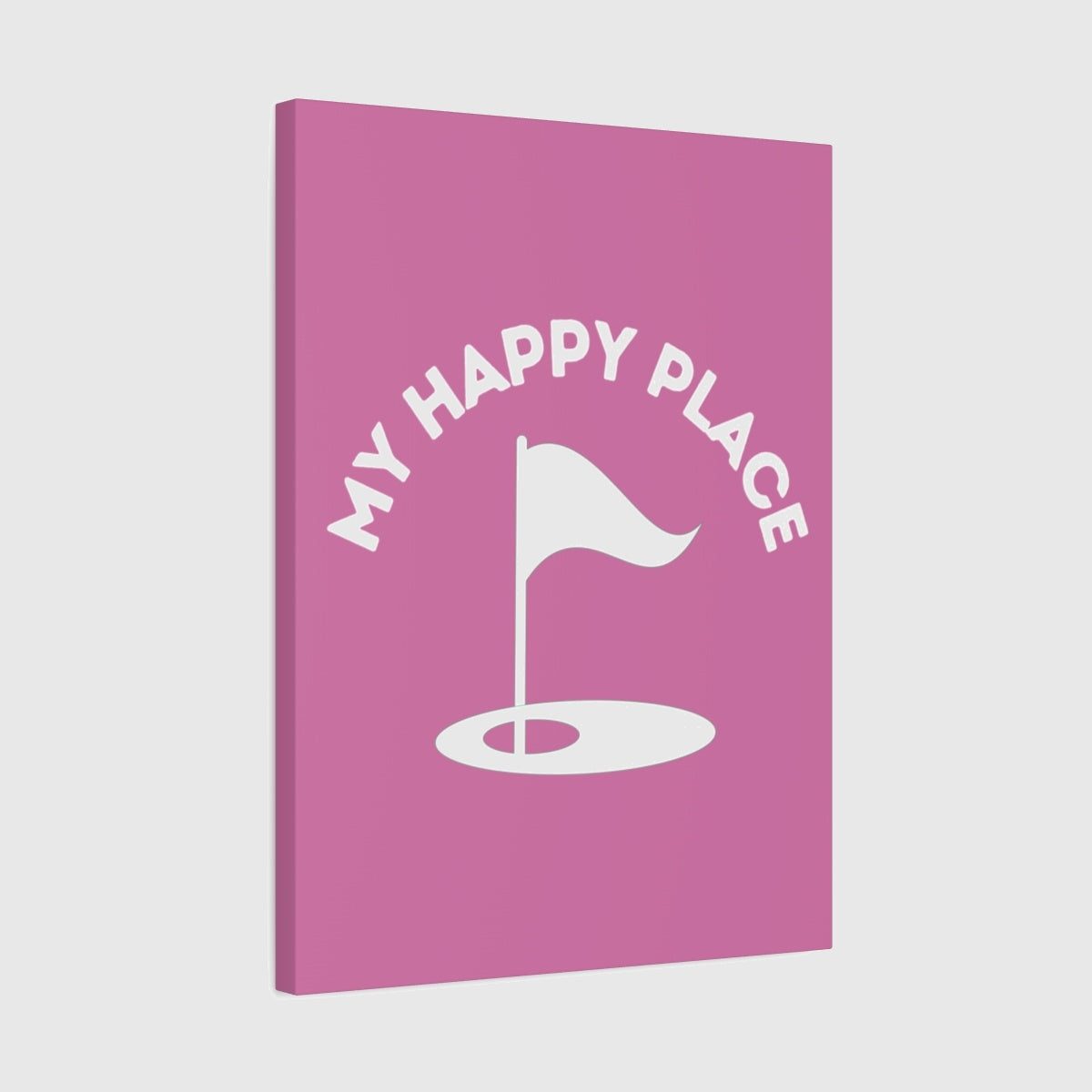 My Happy Place - Canvas Wall Art - Light Pink - 18×24 - front