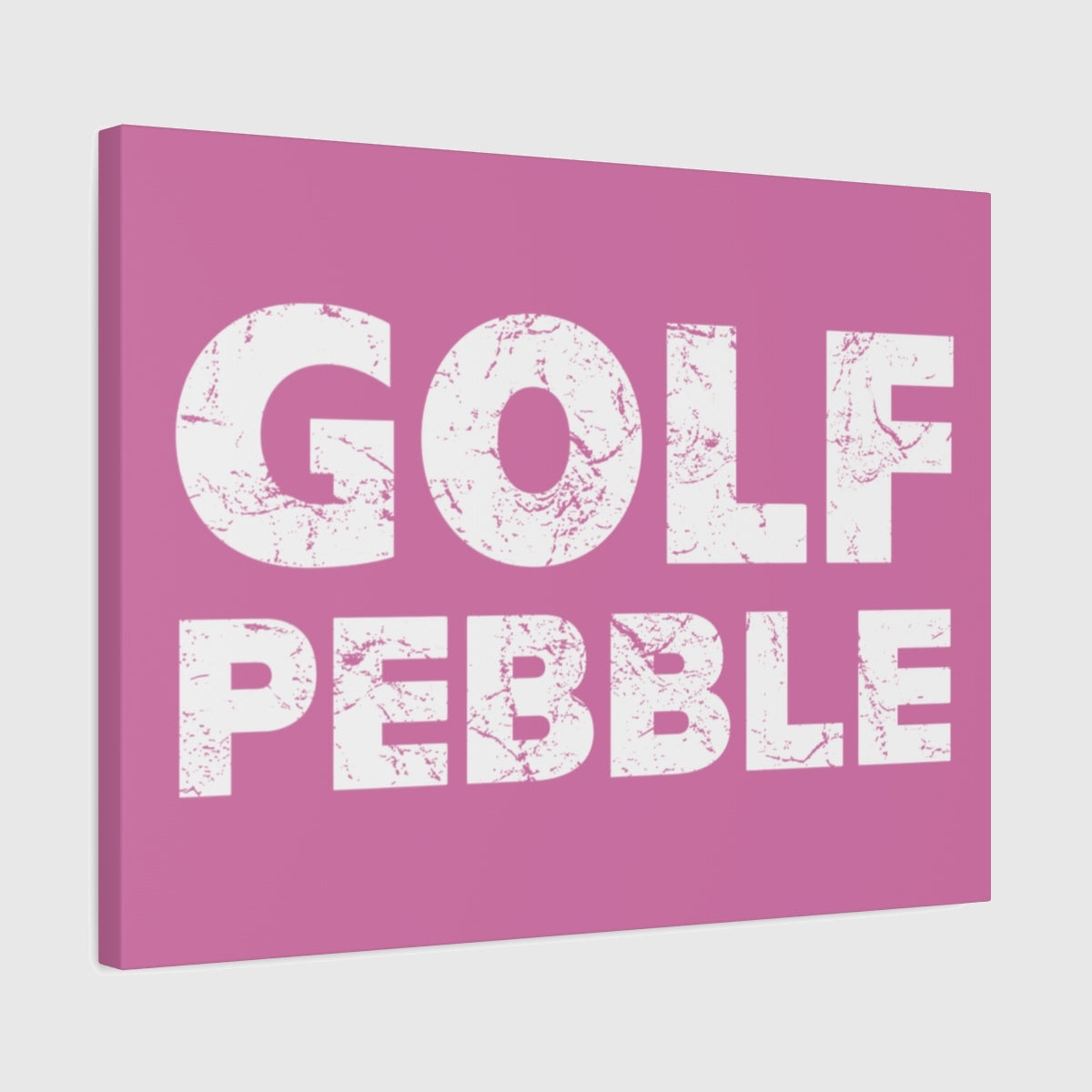 Golf Pebble - Canvas Wall Art - Light Pink - 18×24 - front