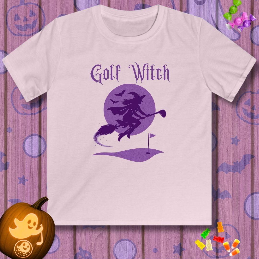 Golf Witch  - Youth Halloween Golf T-Shirt