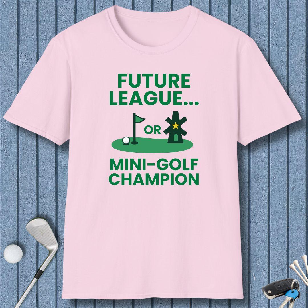Future League… or Mini-Golf Champion in Light Pink, great for casual wear. Find more fun golf focused products at oneforetheages.com