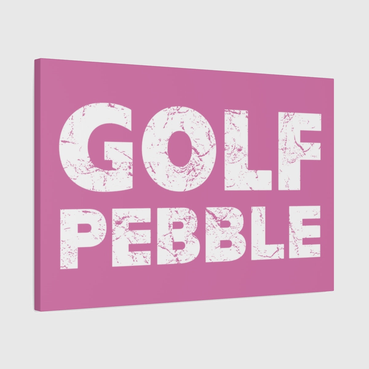 Golf Pebble - Canvas Wall Art - Light Pink - 20×30 - front