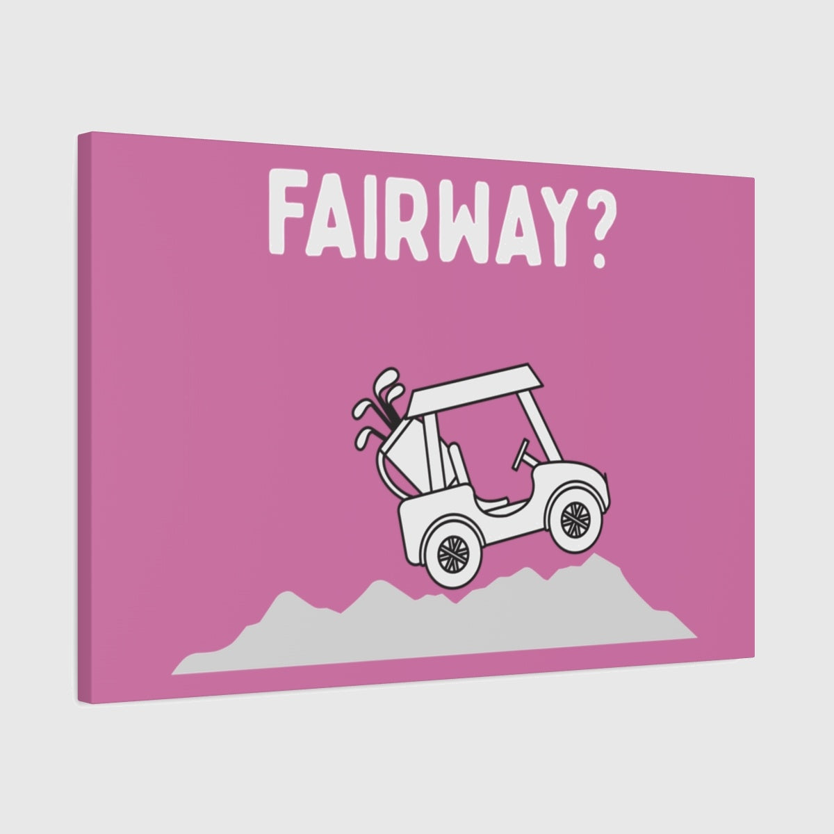 Fairway? - Canvas Wall Art - Light Pink - 20×30 - front