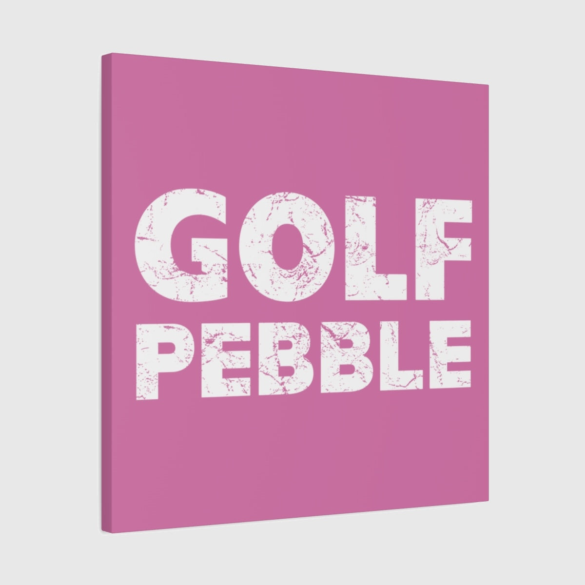 Golf Pebble - Canvas Wall Art - Light Pink - 24×24 - front