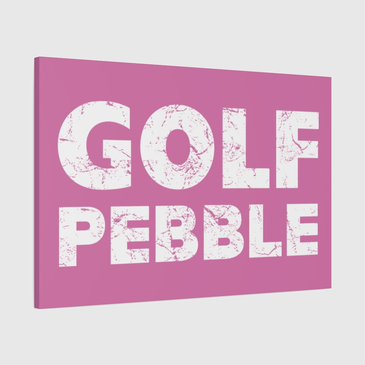 Golf Pebble - Canvas Wall Art - Light Pink - 24×36 - front