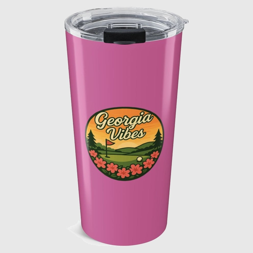 Golf Vibes - Georgia Azalea Edition - 20oz Tumbler in Light Pink