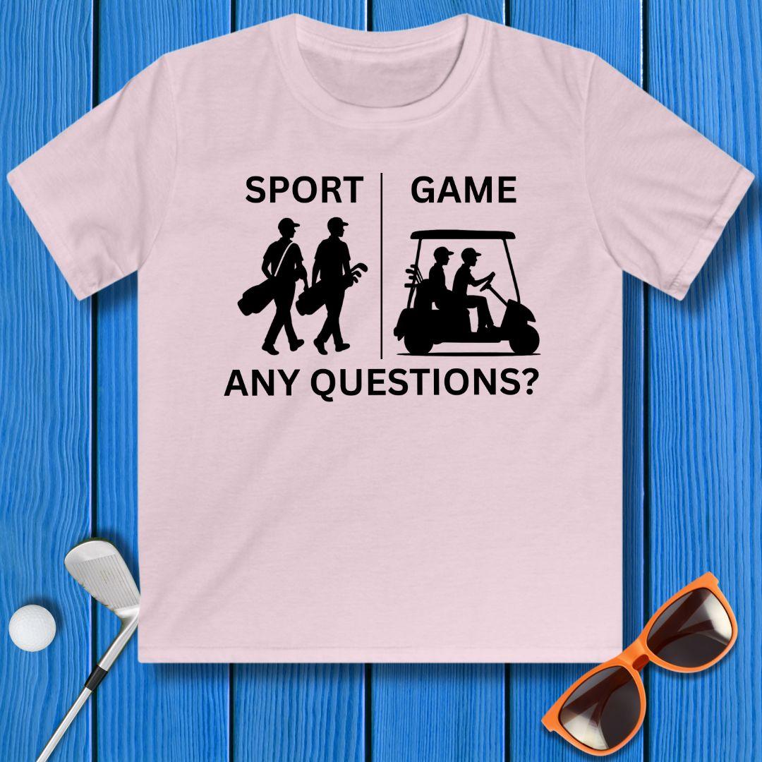 SPORT vs. GAME - Boy - Youth in Light Pink, great for casual wear. Find more fun golf focused products at oneforetheages.com